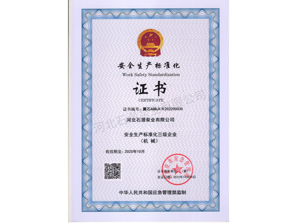 安全生產(chǎn)標(biāo)準(zhǔn)化